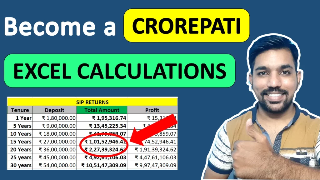 how to become a crorepati calculator excel