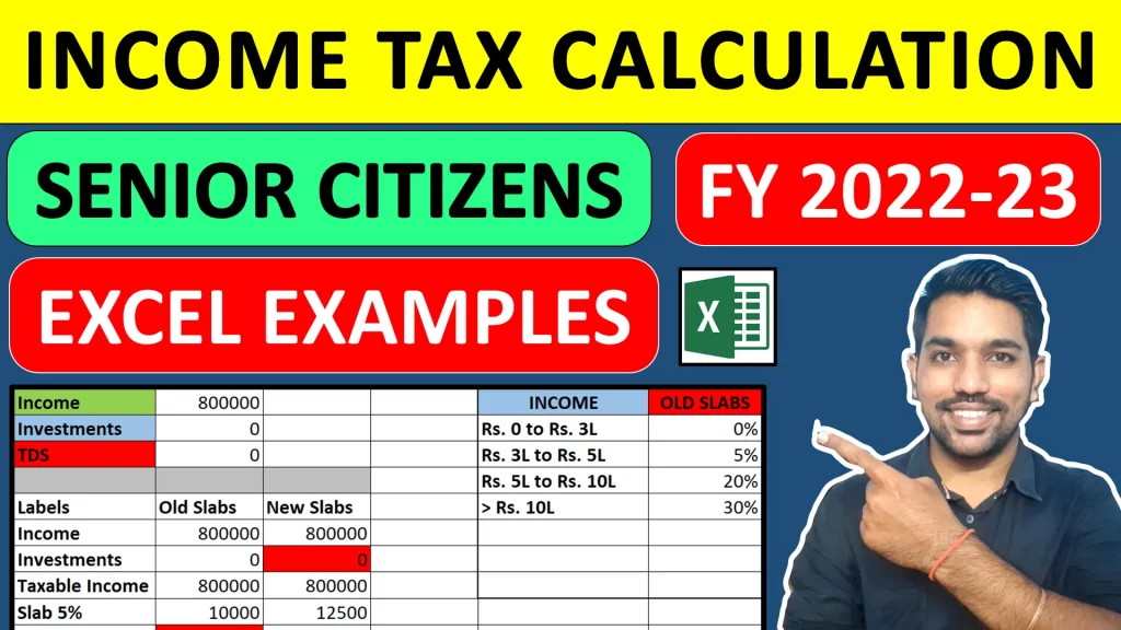 Senior Citizen Income Tax Calculation 2022 23 Excel FinCalC Blog