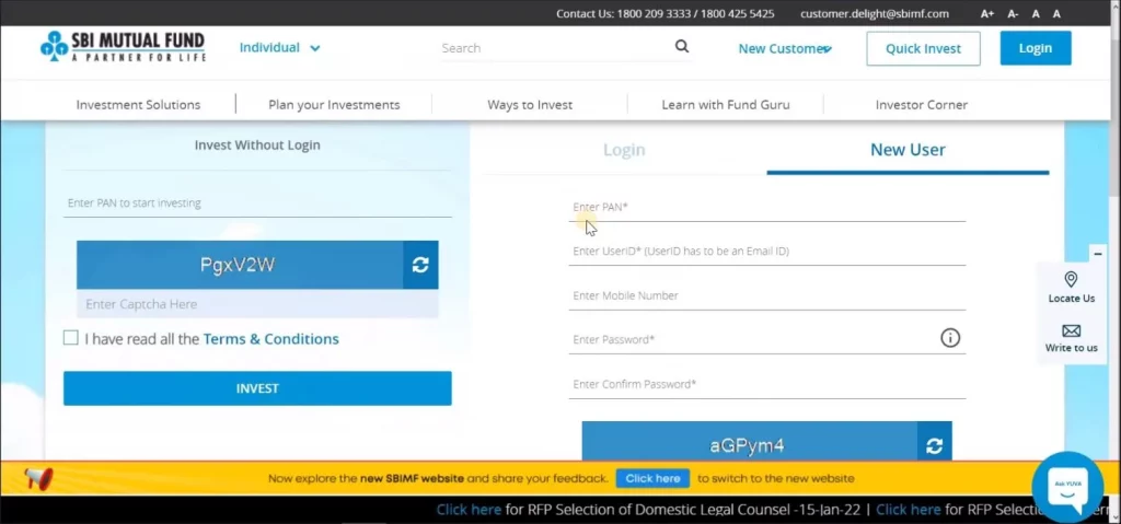 SBI Mutual Fund Registration