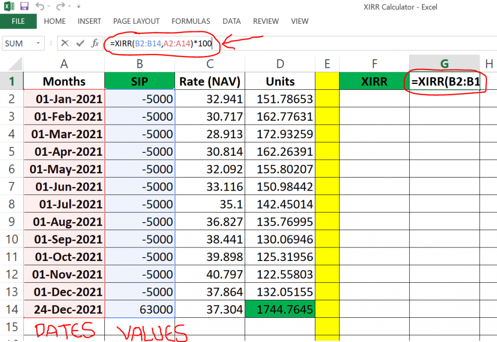 How To Calculate XIRR In Mutual Fund SIP Excel Download FinCalC Blog