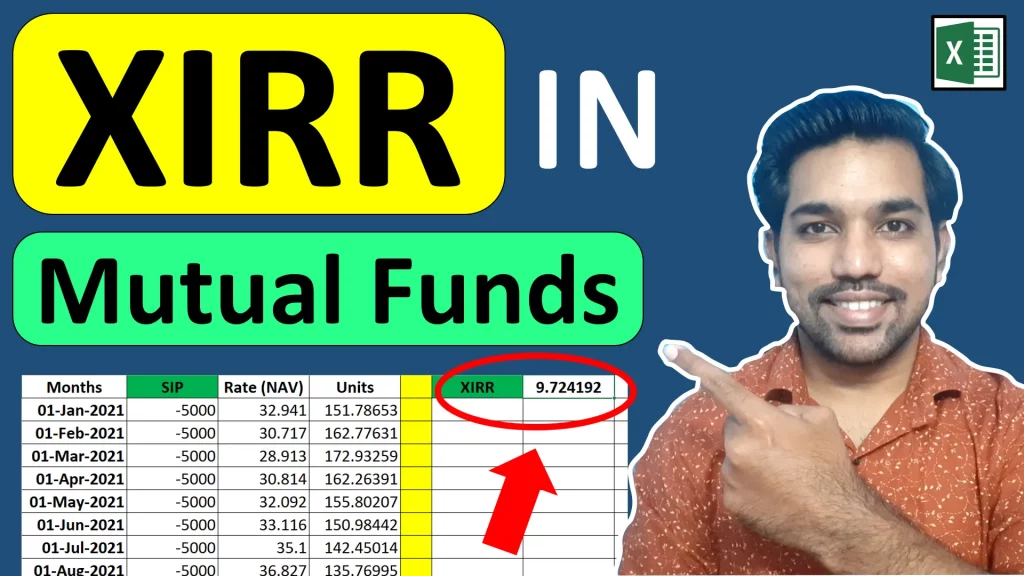 how to calculate xirr in mutual fund excel