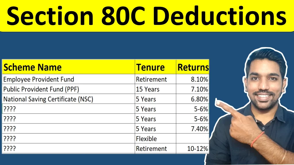 section 80C deductions list to save income tax video