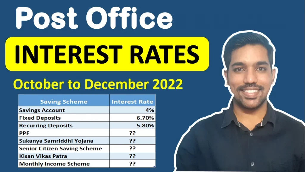 post office interest rates table 2022 october to december 2022 video
