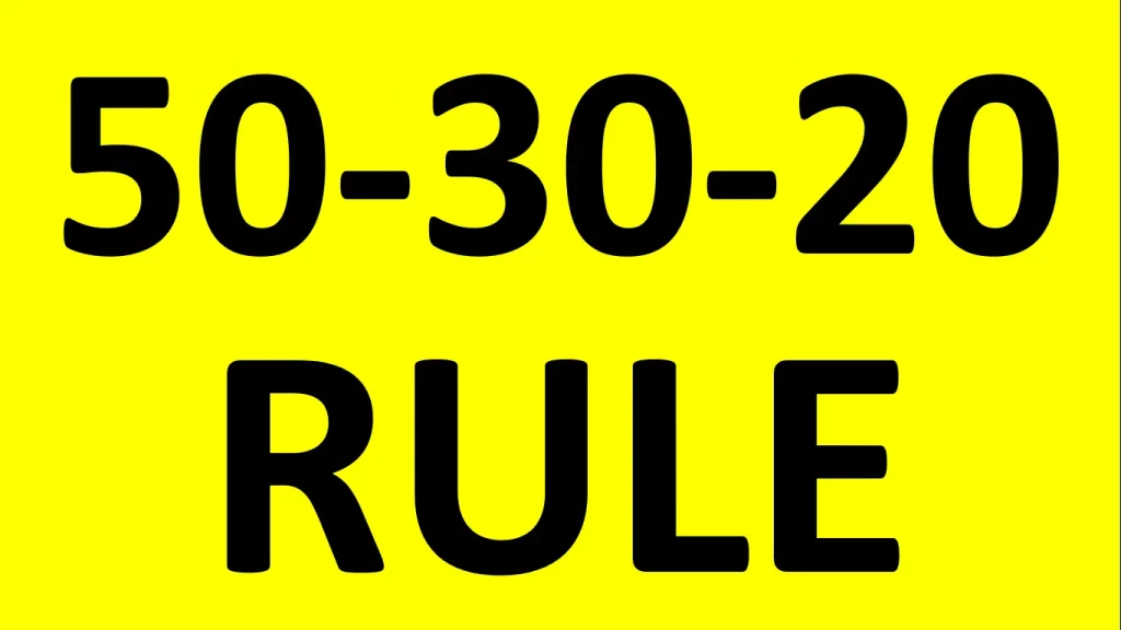 50 30 20 rule