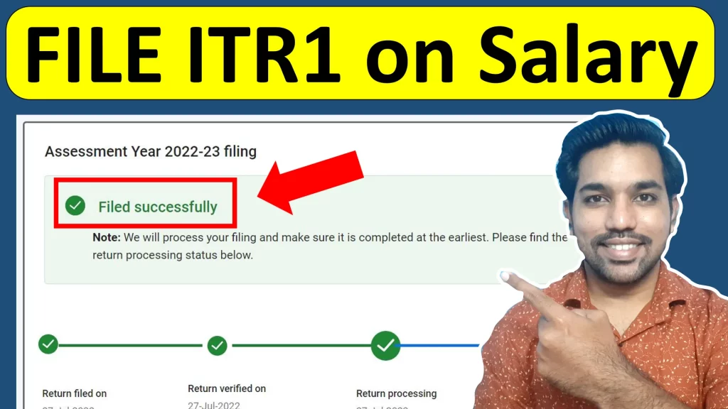 how to file itr 1 on salary income tax return form 16 video