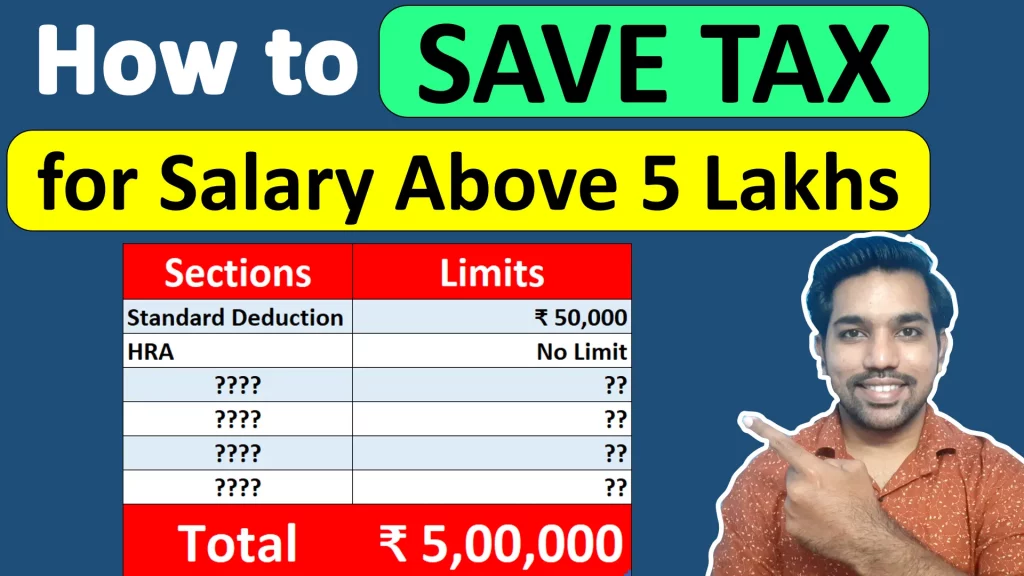 how to save tax for salary above 5 lakhs video