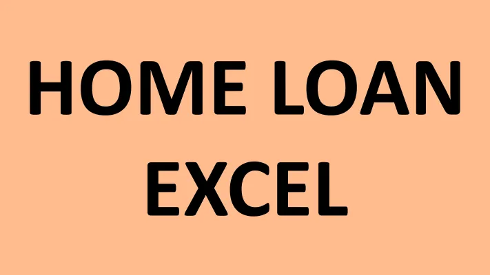 home loan excel calculator