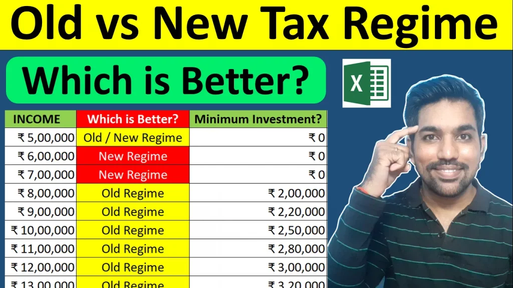 old vs new tax regime calculator in excel which is better video