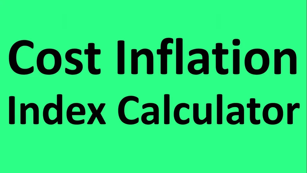 cost inflation index calculator