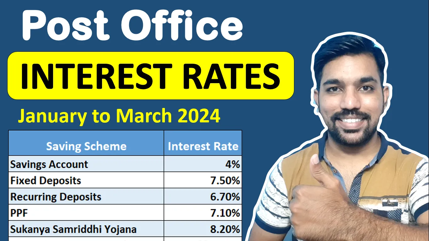 Post Office Interest Rates Table 2024 January to March FinCalC Blog