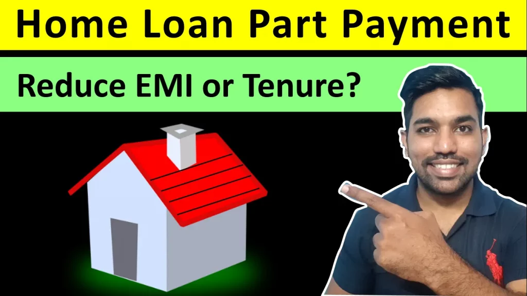 home loan part payment hindi video fincalc