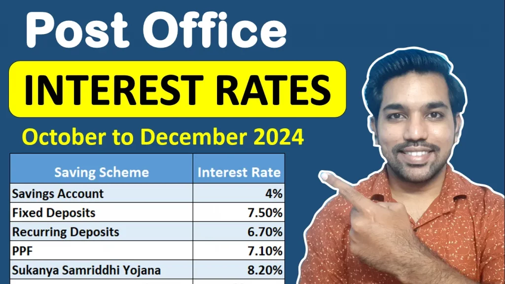 post office interest rates october 2024