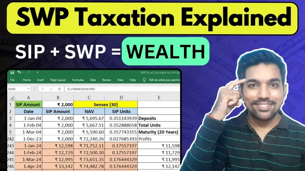 Income Tax on SWP for monthly income