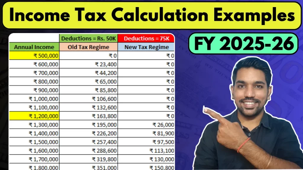 income tax calculator excel 2025-26 download