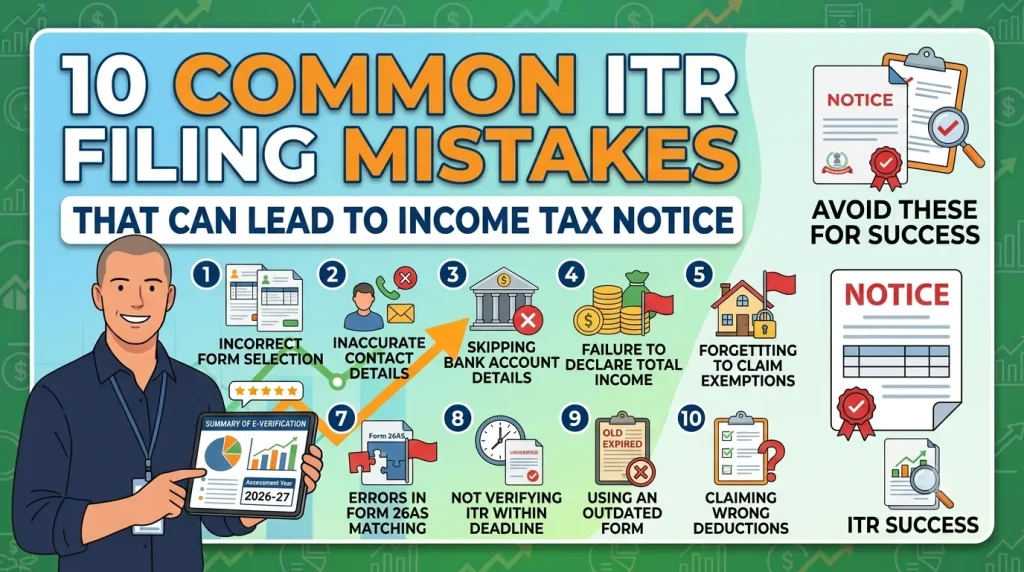 ITR filing mistakes