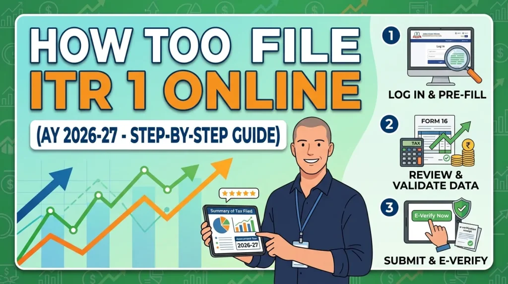 how to file ITR 1 Online AY 2026-27